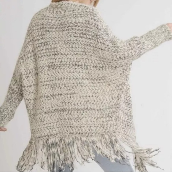 UMGEE Open Front Fringe‎ Kimono Sweater Cardigan, M/L - Picture 3 of 11